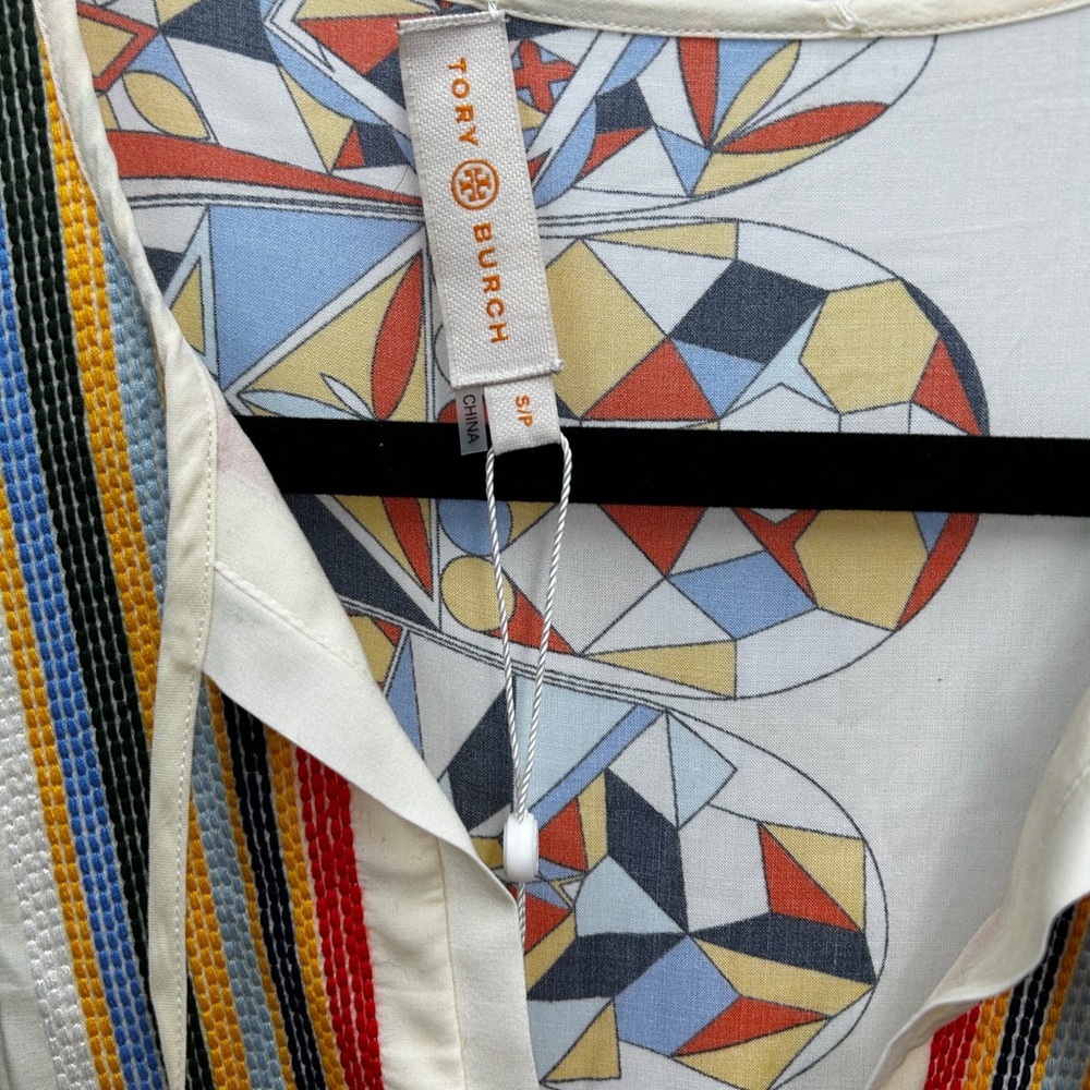 Tory Burch Multicolor Geometric Maxi Dress - Picture 3 of 9